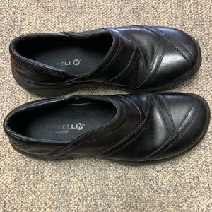 Merrell Encore Eclipse 2 Shoes Women Black Leather Mocs sz 9